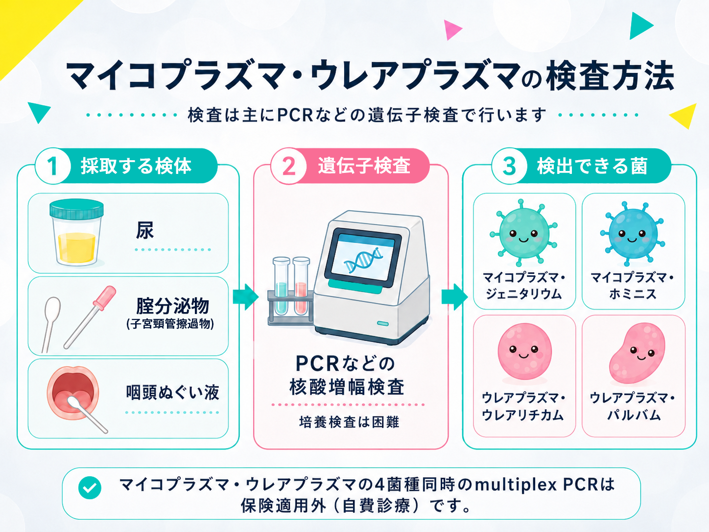 マイコプラズマの検査方法