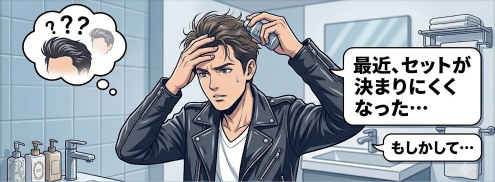 髪の悩みを感じ始めた男性